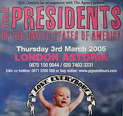 Poster - PUSA / Presidents Of The USA (Chris Ballew, Jason Finn, Andrew McKeag)