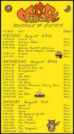 2008 - moe.down festival - presidents of the usa - poster