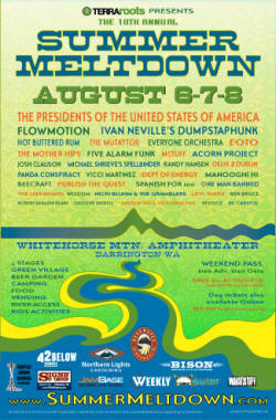 POSTER - Summer Meltdown - PUSA (Chris Ballew, Jason Finn, Andrew Mckeag)