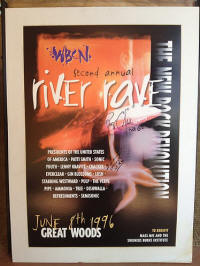 1996 06 08 Presidents Of The Usa Pusa River Rave Poster Small