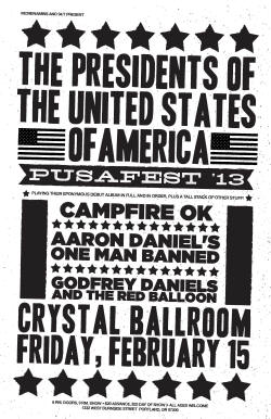 pusafest crystal ballroom portland - pusa poster