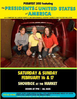 pusafest 2013 seattle poster