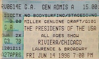 1996 Riviera Theatre Presidents